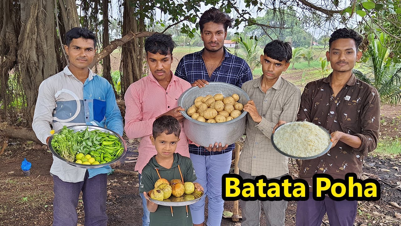 Village Style Batata Poha Recipe | Village Rasoi