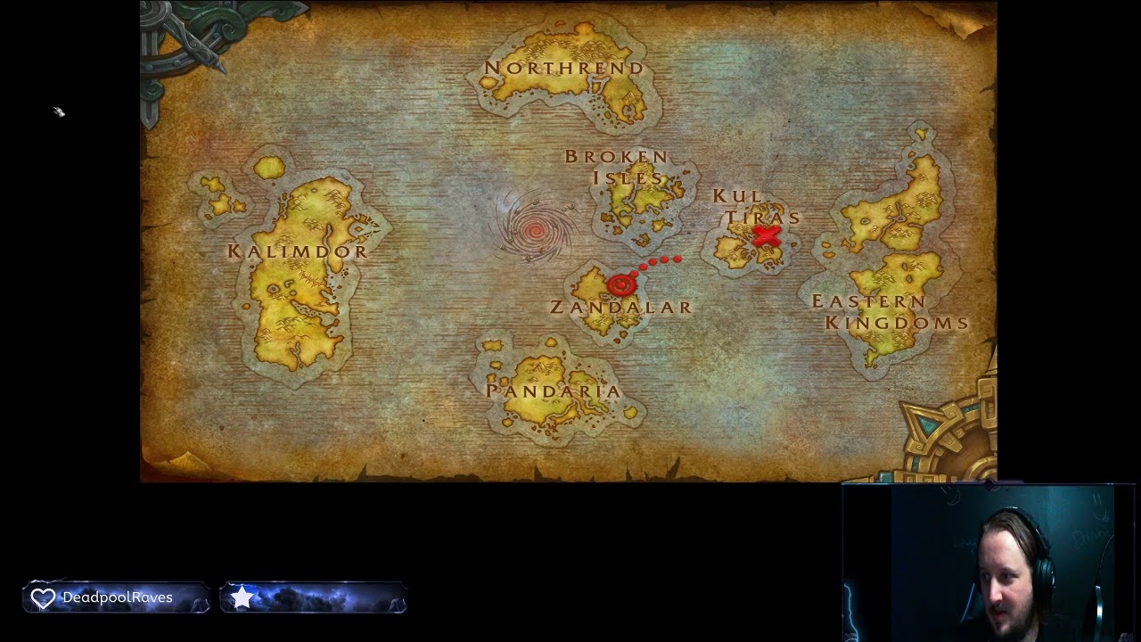 World of Warcraft BFA (alliance) Nazmir island hopping