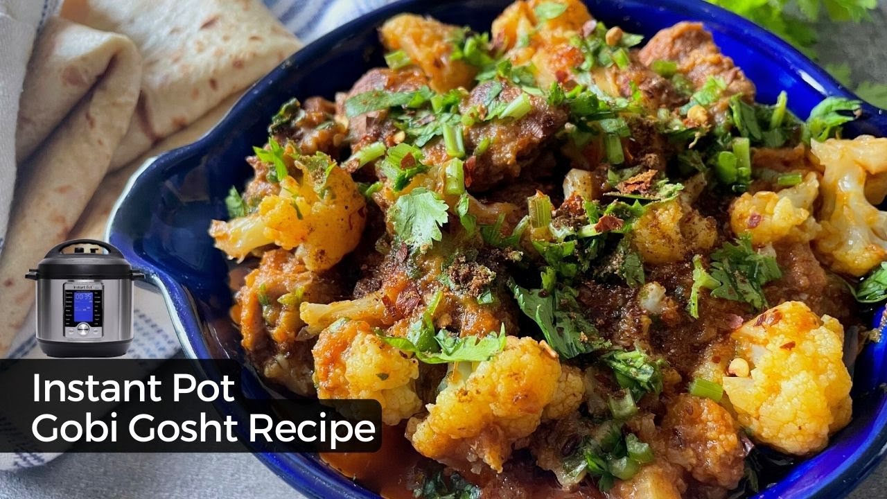 Instant Pot Gobi Gosht | Тушеное мясо с цветной капустой в горшочке | Рецепты Instant Pot Desi