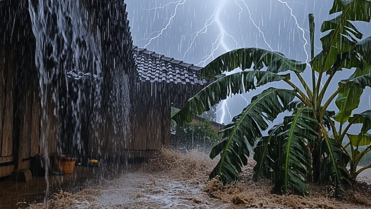 Super Heavy Rain 🌧️ | Calm Background Sound for Sleep When Your Mind Feels Too Loud