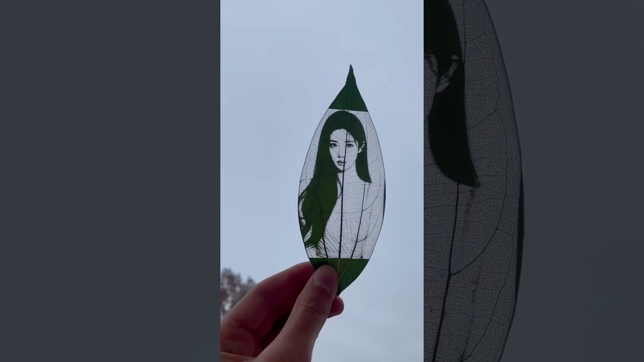 Amazing way to print photo on leaf 🍃