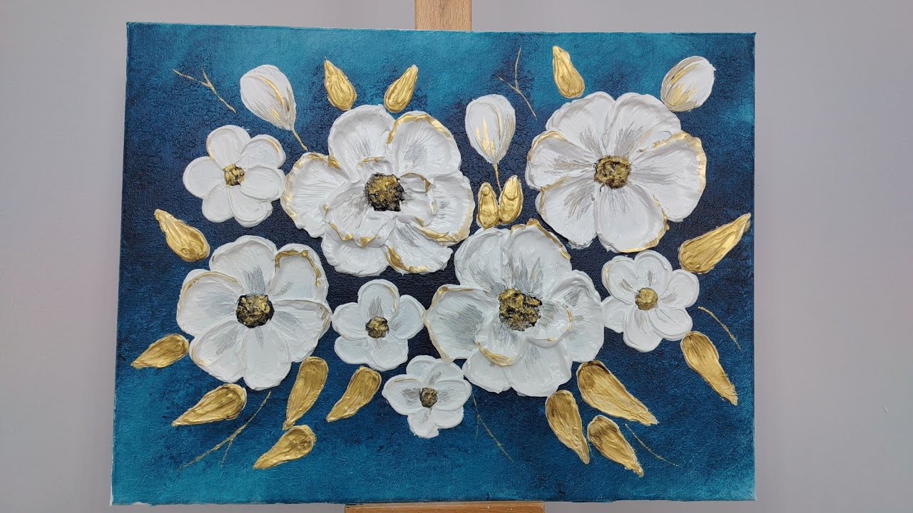 3D floral painting 