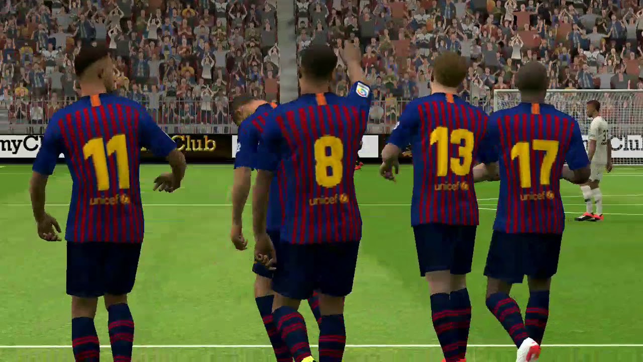 PES 2019 Mobile First Online Match Gameplay