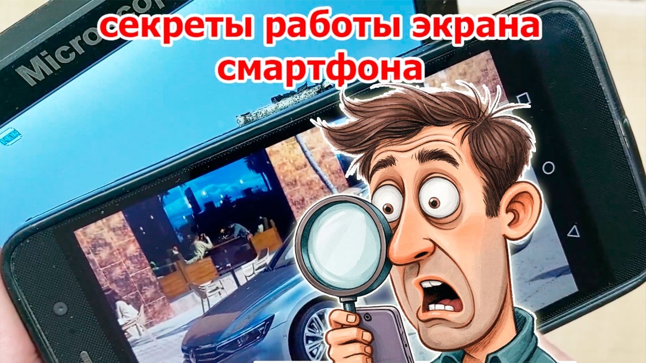 Раскрываю секрет работы экрана смартфона за пару минут