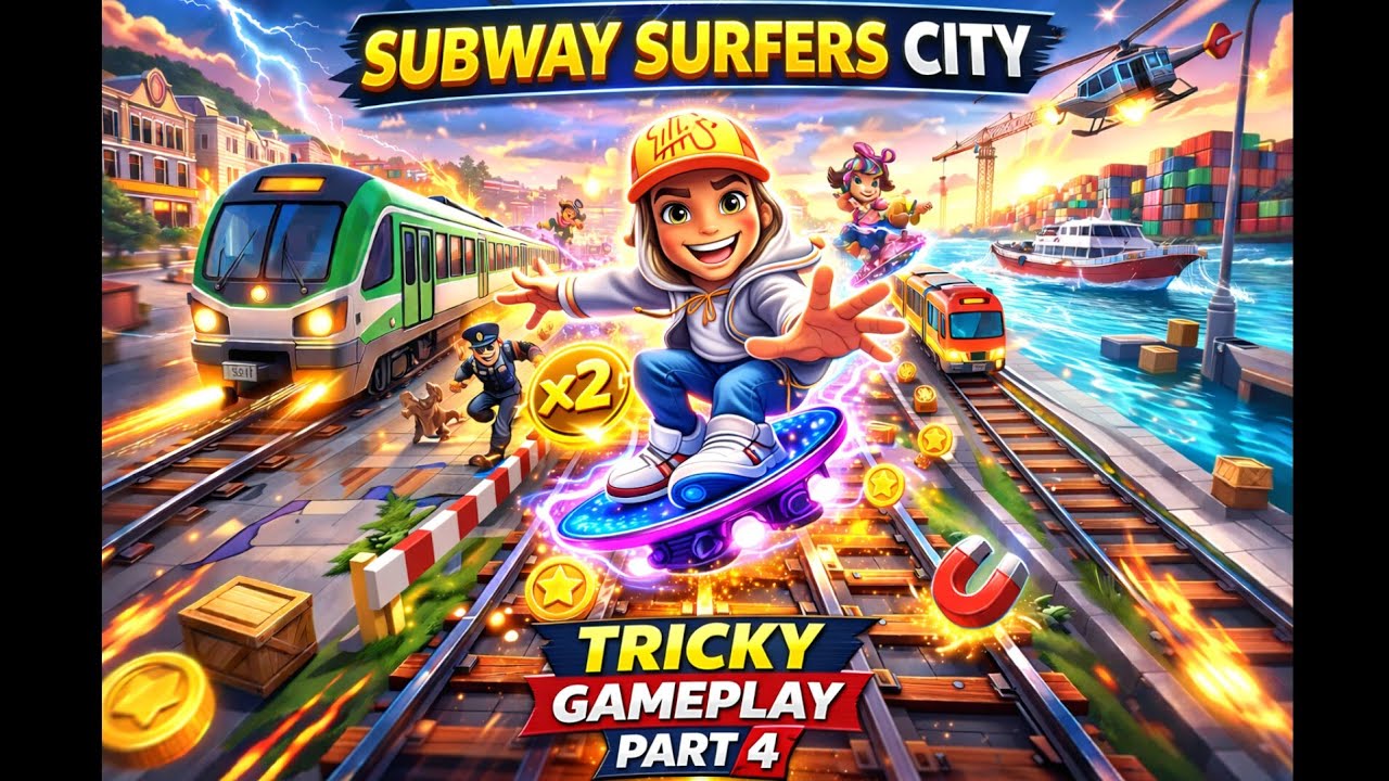 Subway Surfers City Gameplay Wakthrough Part 4 | Insane Tricky Run
