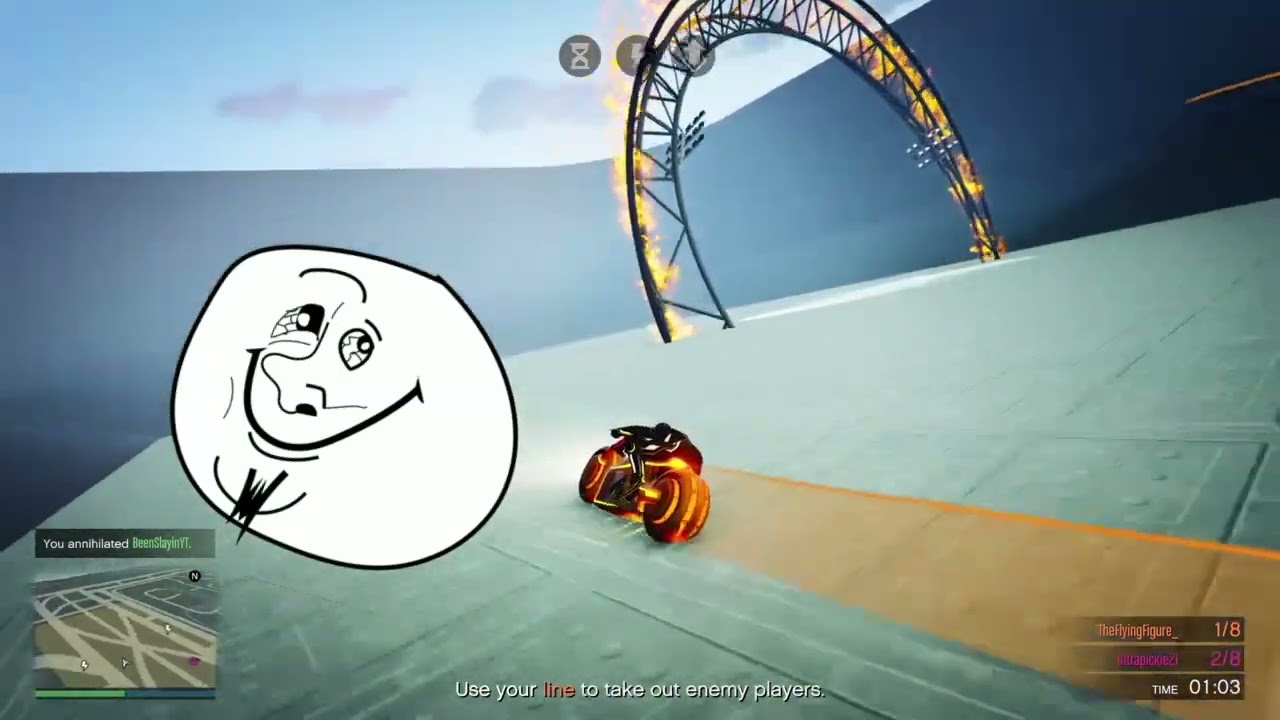GTA 5 Tron Game Mode Funny Moments #1