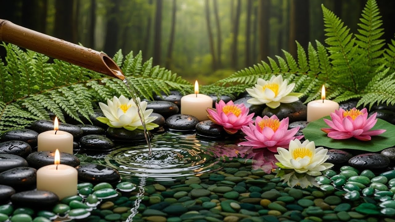 Relaxing Music • Water Sounds ☘️ Calm Your Heart, Relieving Anxiety