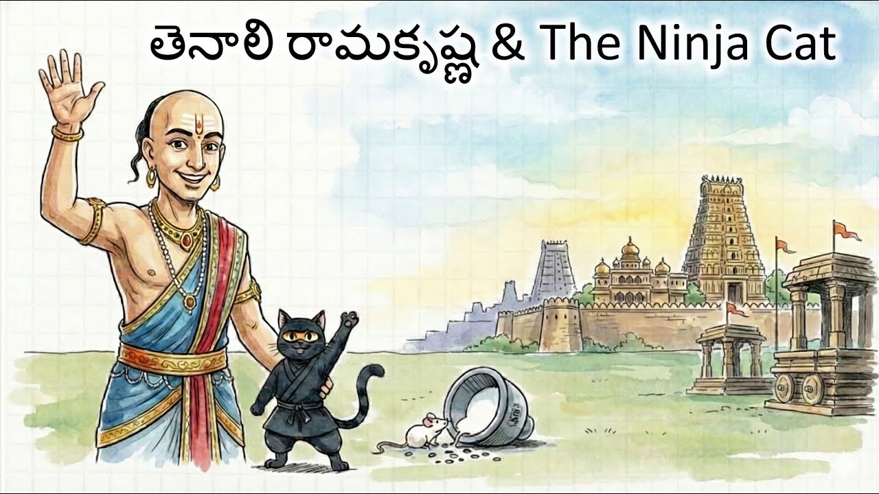 తెనాలి రామకృష్ణ & The Ninja Cat | Tenali Rama | తెలుగుకథలు | చందమామ కథలు | Telugu Stories Chandamama