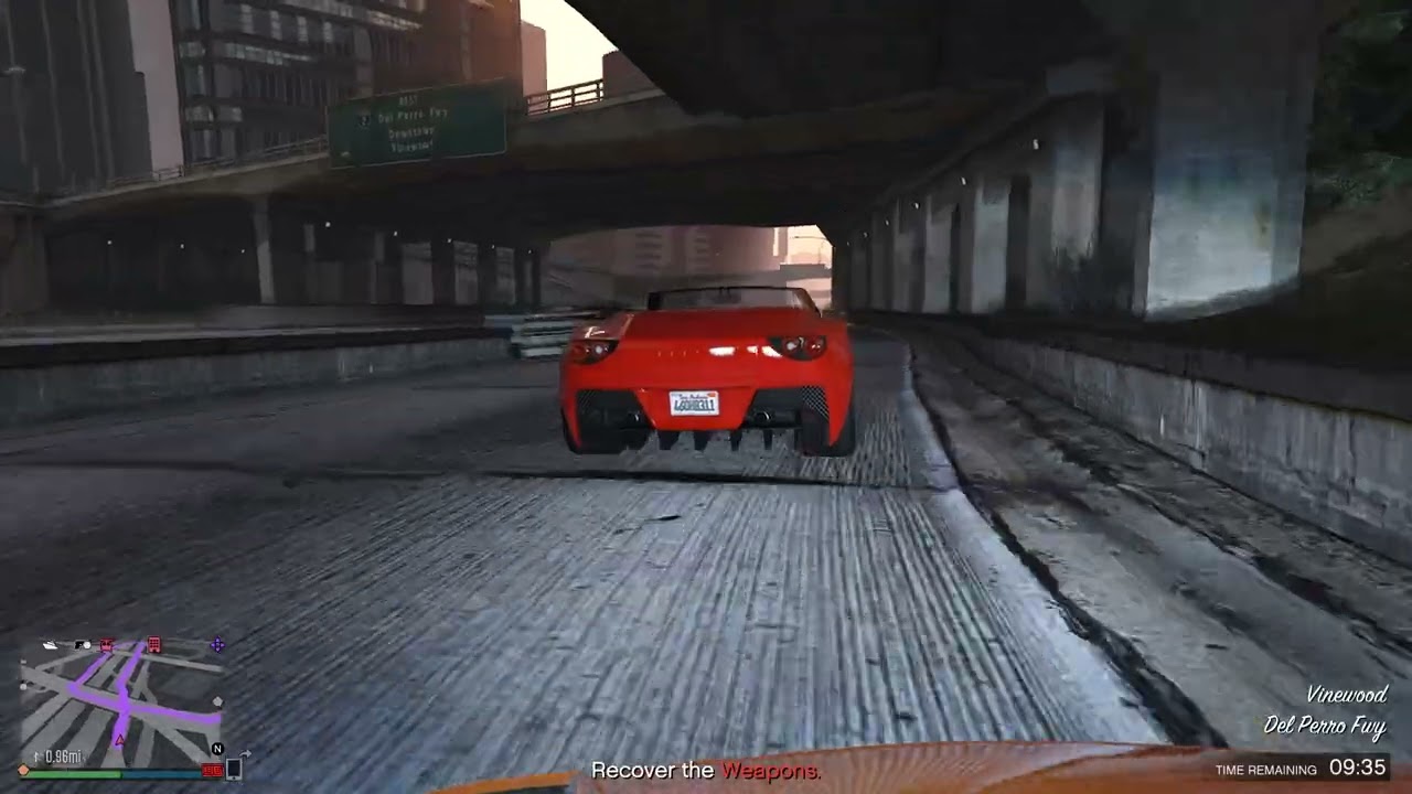 Chasing a red car, and this happens.