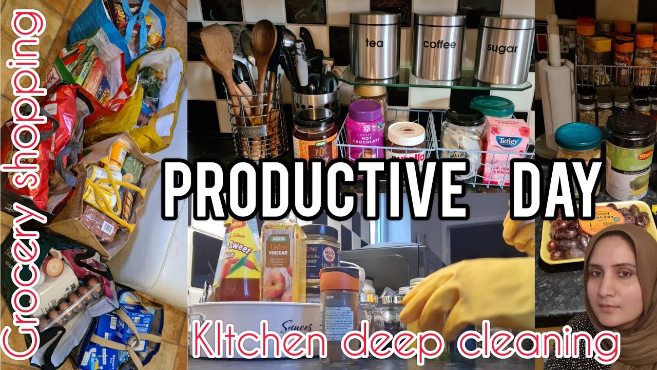 Kitchen Deep Cleaning||Last Grocery Shopping||Cleaning Motivation||Productive Day Vlog||Winter Vlog