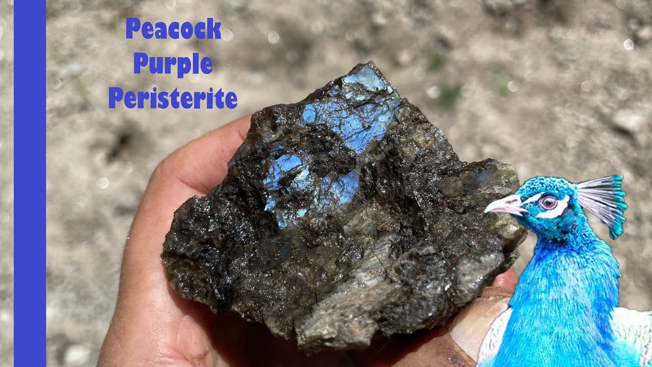 Lapidary Peacock Peristerite A Crystal Lake Feldspar Spoils & Mine Exploration (Slabbing & Tumbling)
