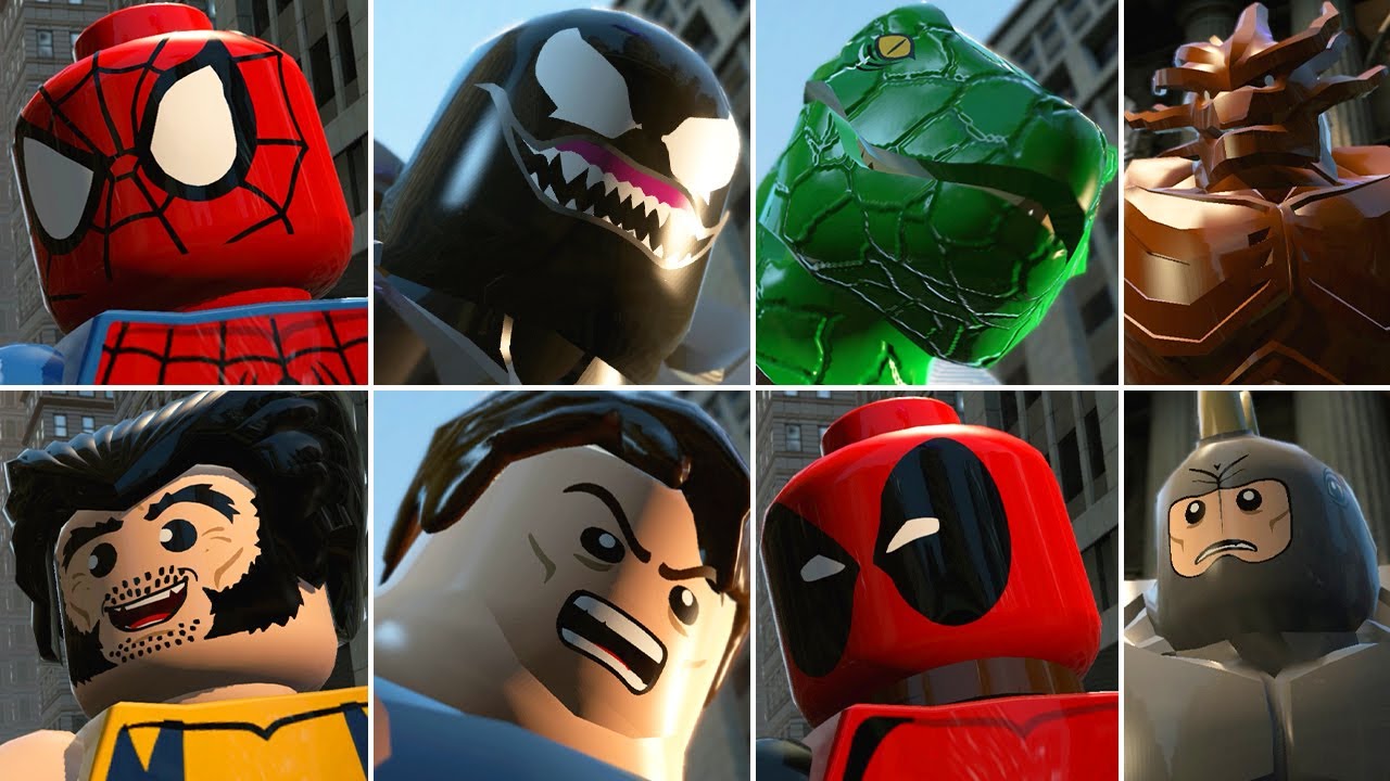 Все новые персонажи Big Fig Hulk Smash в роликах LEGO Marvel Super Heroes