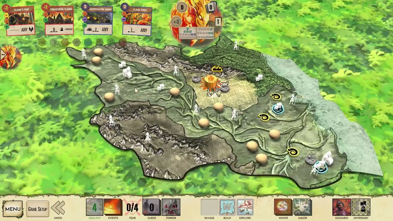 Spirit Island loss during setup (Blitz France 6)
