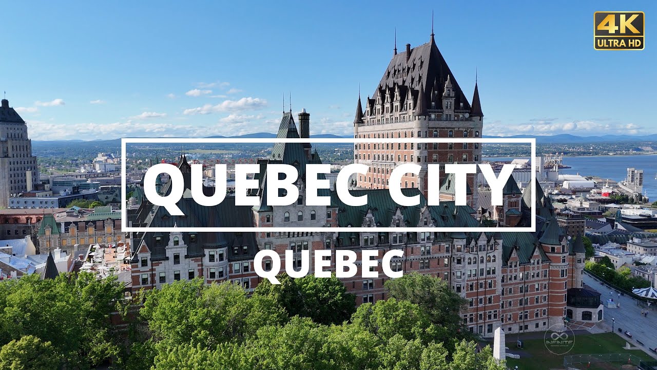 Quebec City, Quebec - [4K] Drone Tour