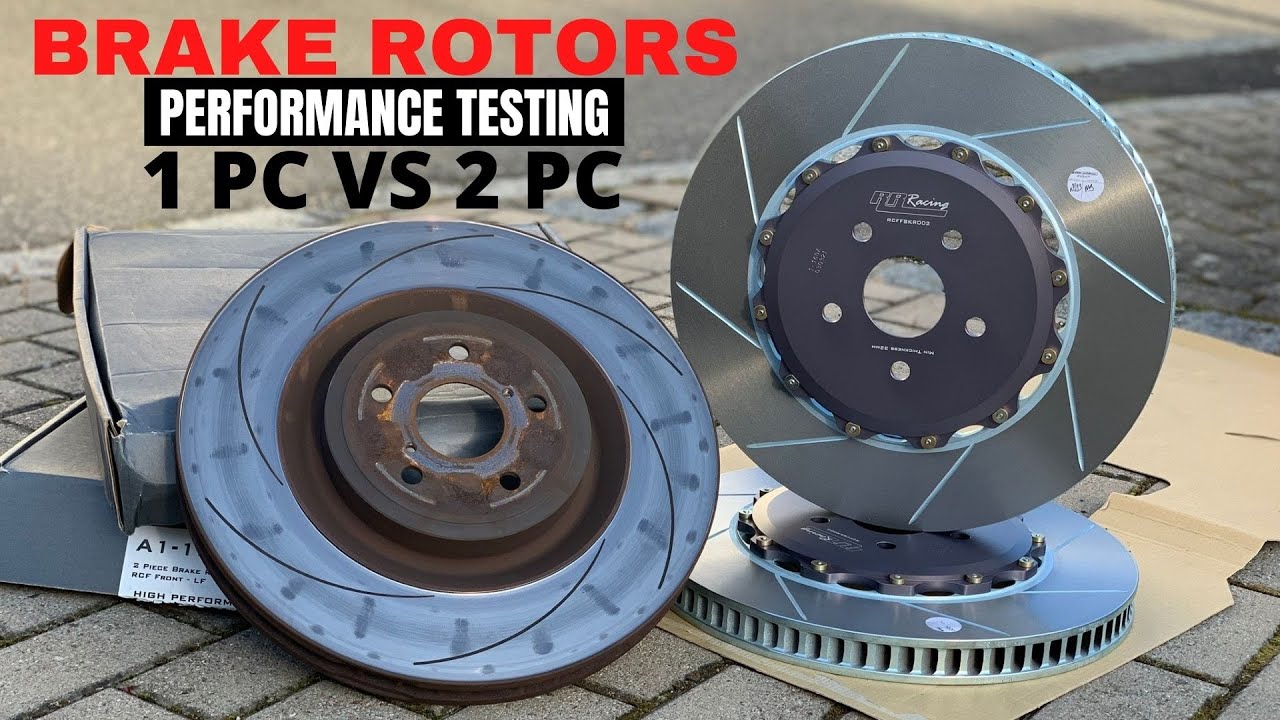 LEXUS RCF Brake Rotor Performance Test Comparison 1 PC BREMBO VS 2 PC RR-RACING/GIRODISC