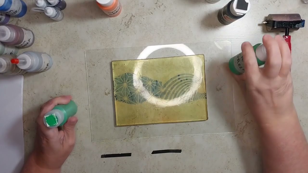 Basic Gel Plate pull, 3 plate comparison
