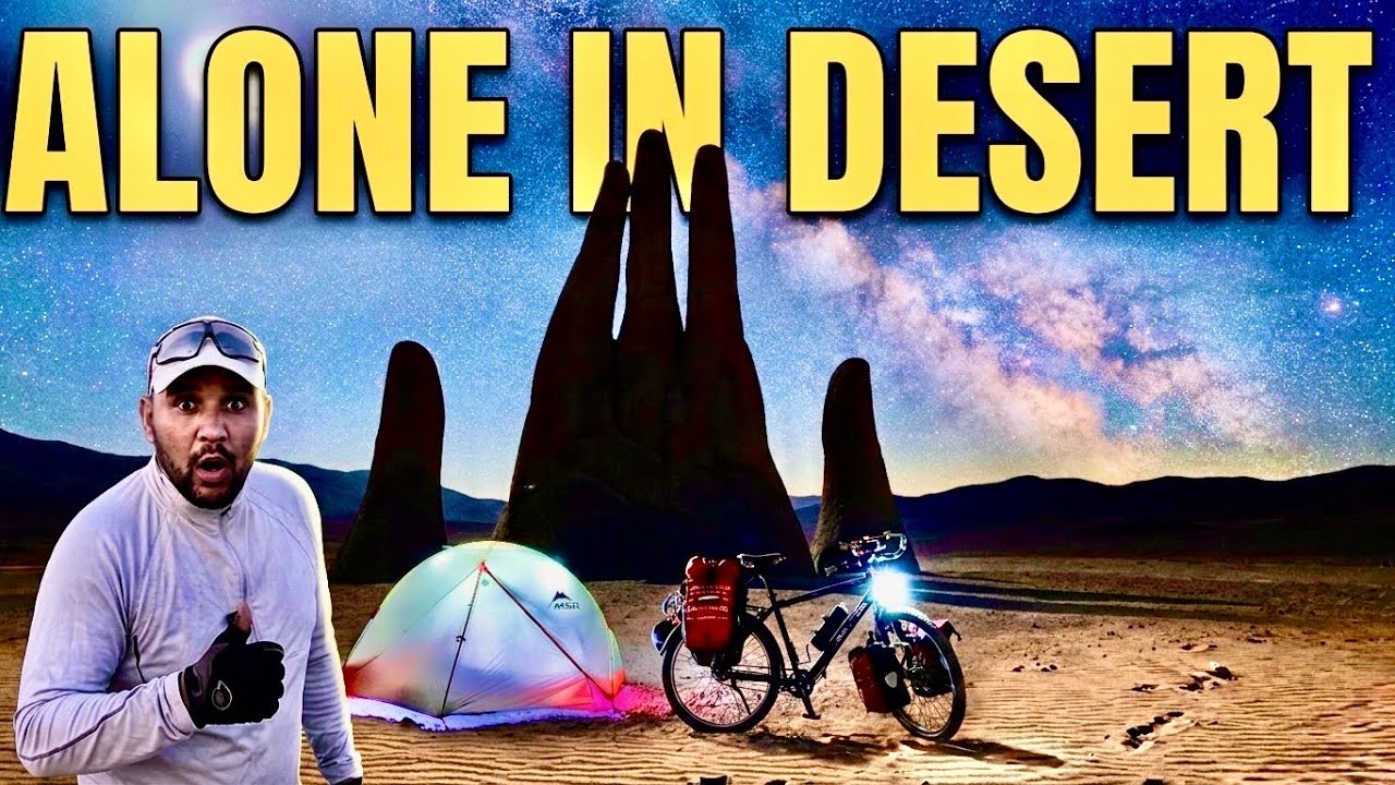 Middle of Nowhere ⛺ Camping Next to  Giant Hand  ATACAMA DESERT Ep.37