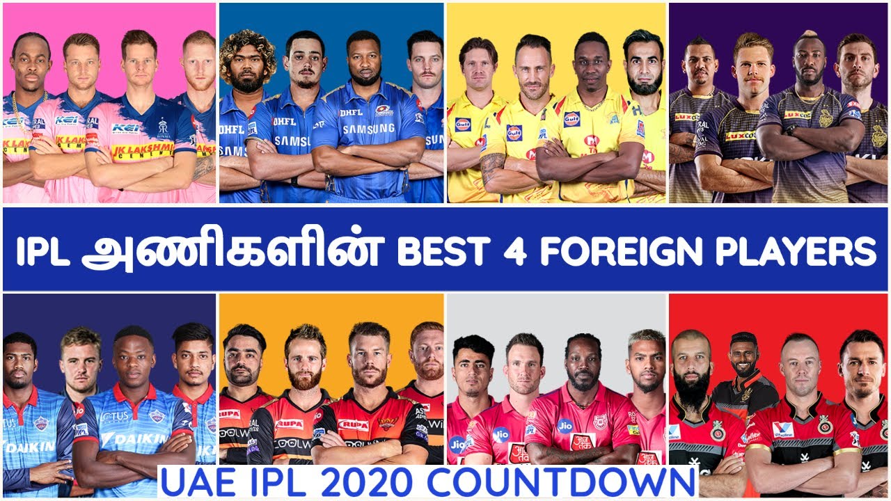 IPL 2020 TAMIL|IPL LATEST| IPL All Team Foreign Players |CSK,MI,RCB,KKR,SRH,RR,KXIP,DC NEWS|IPL NEWS