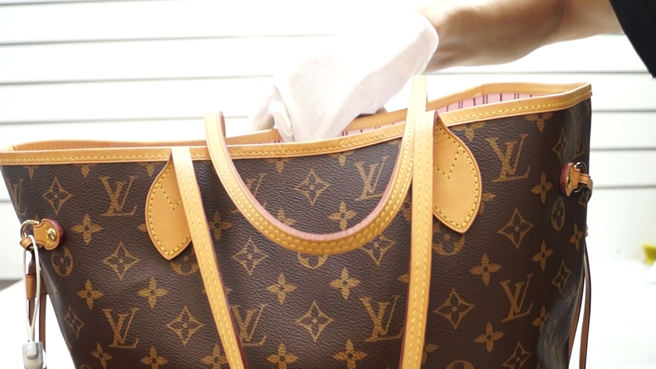 LOUIS VUITTON Neverfull MM Monogram Canvas Tote Shoulder Bag Rose Ballerine REVIEW |PRE-OWNED