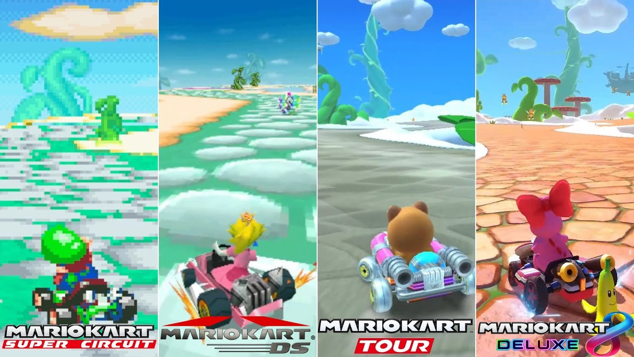 Mario Kart Series // All GBA Sky Garden Courses [2001-2022]