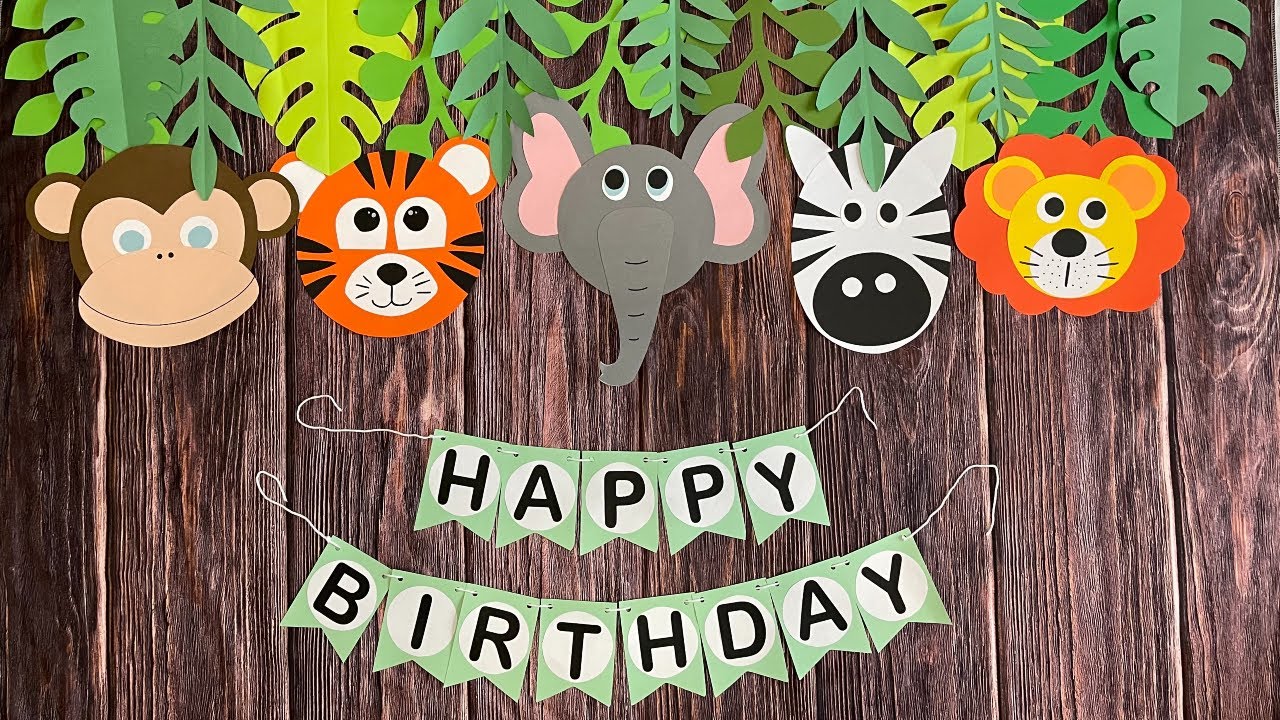 Wild One Theme Birthday Decorations || Safari Theme Birthday Decorations || DIY Birthday Decor