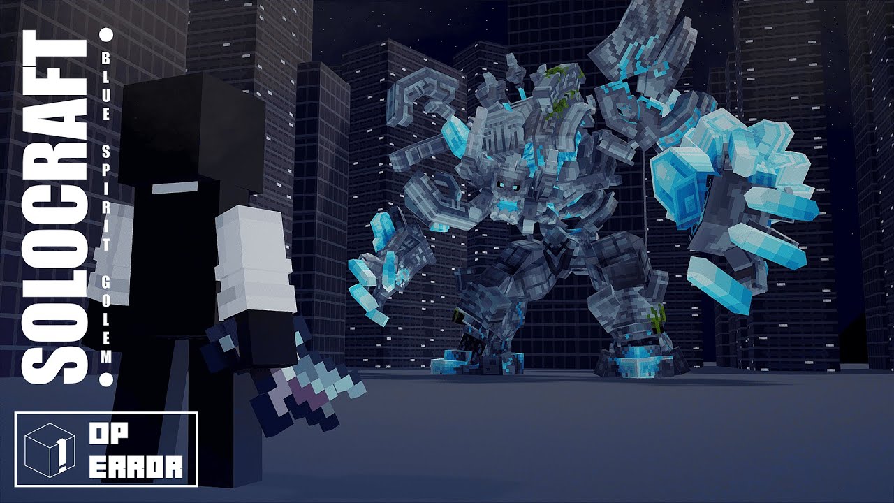 SoloCraft: Golems!!! [Mythicmobs x Modelengine] #minecraft #sololeveling