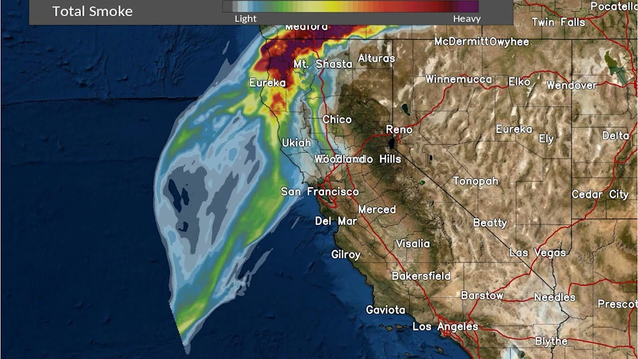 Smoke forecast for Friday, Aug. 18, 2023
