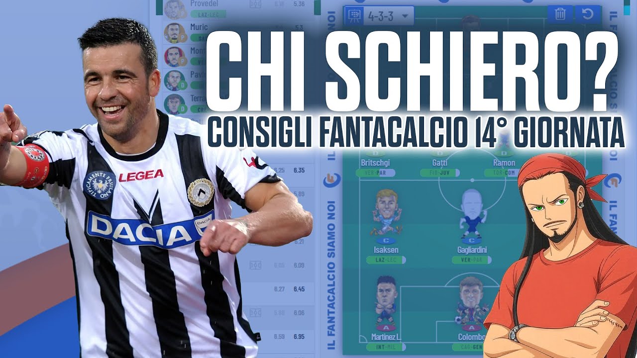 CONSIGLI FANTACALCIO 14&deg; GIORNATA: I CANTACONSIGLI DEL WEEKEND!