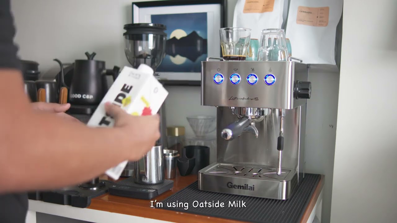 I'm Back! New Home Coffee Setup with Gemilai 3005E + Lahome Grinder = Flatwhite.