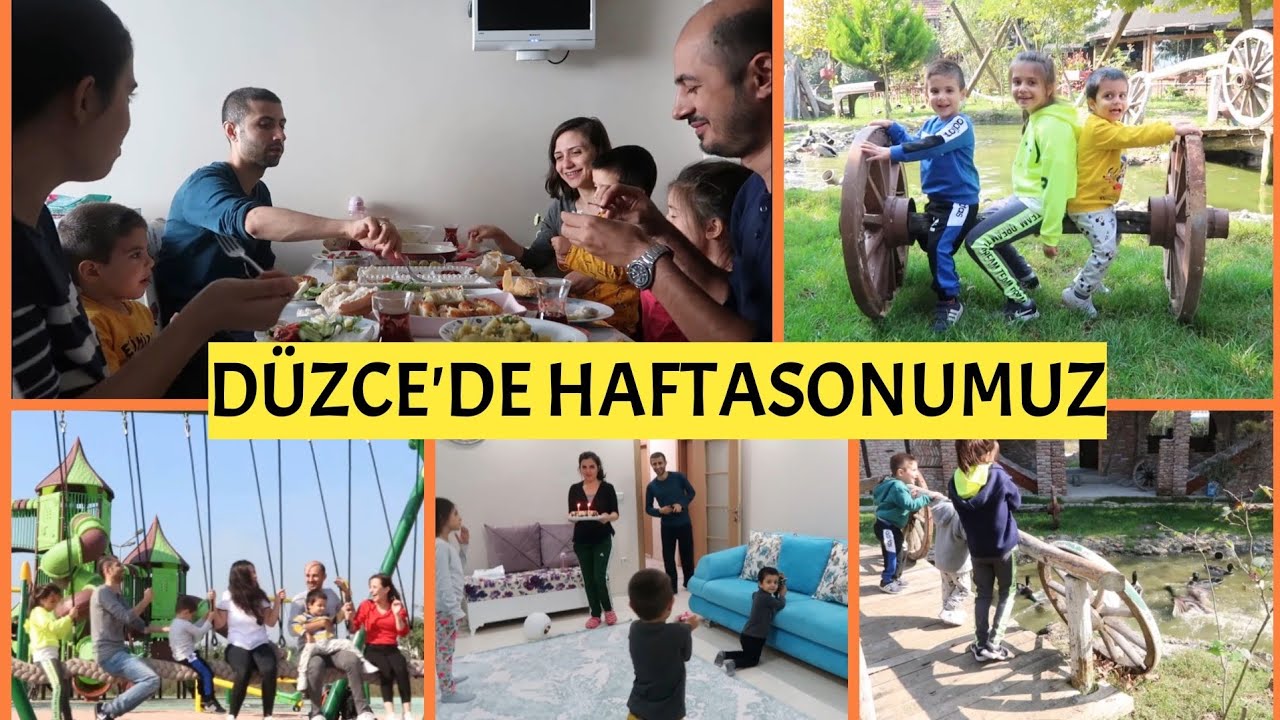 KARDEŞİMLERE DÜZCE'YE GİTTİK , MUHTEŞEM KAHVALTI MEKANI , PARKA DOYAMADIK ,YEĞENİMİN ODA TURU