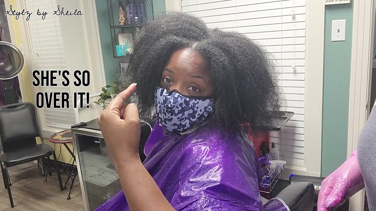She Said She's Over It - Virgin Relaxer on Medium Density Hair