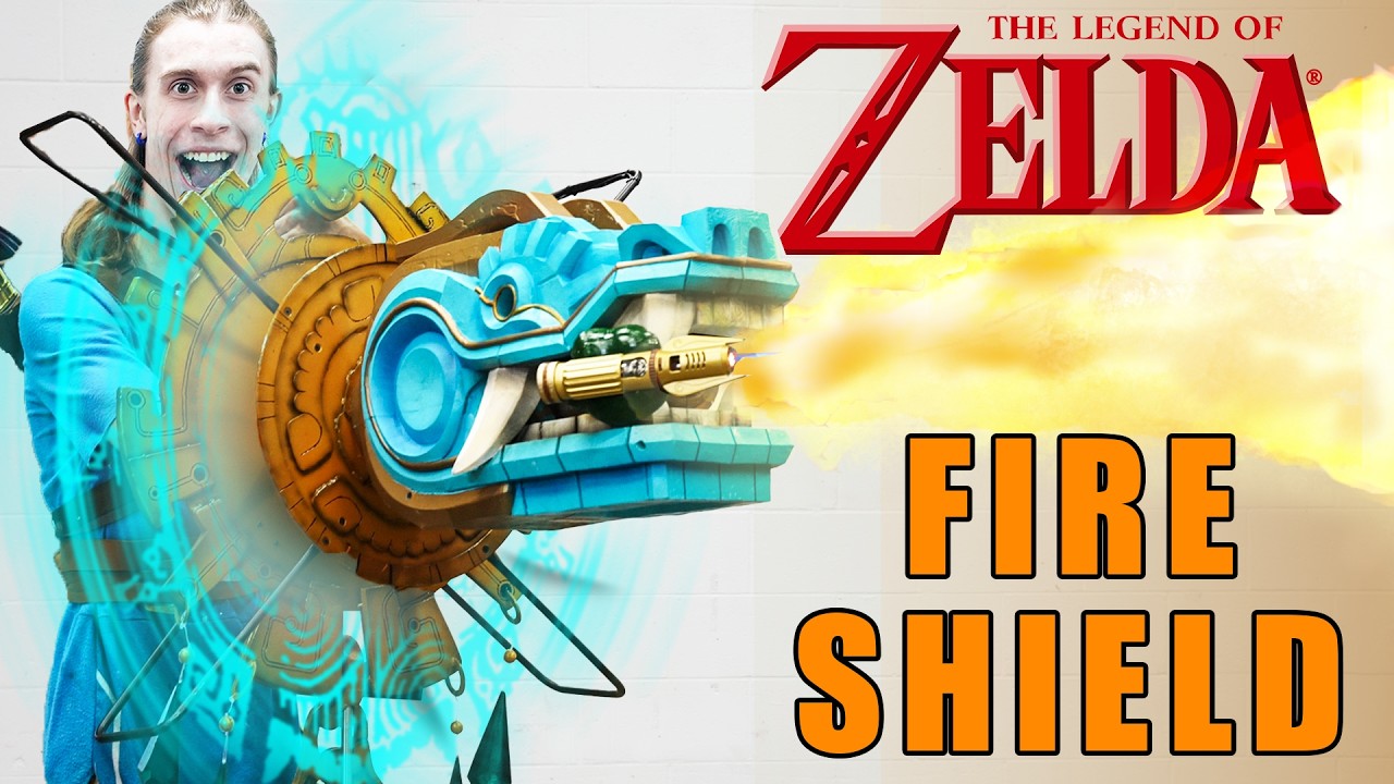 I Made Link's FIRE BREATHING SHIELD! (ZELDA BUILD)