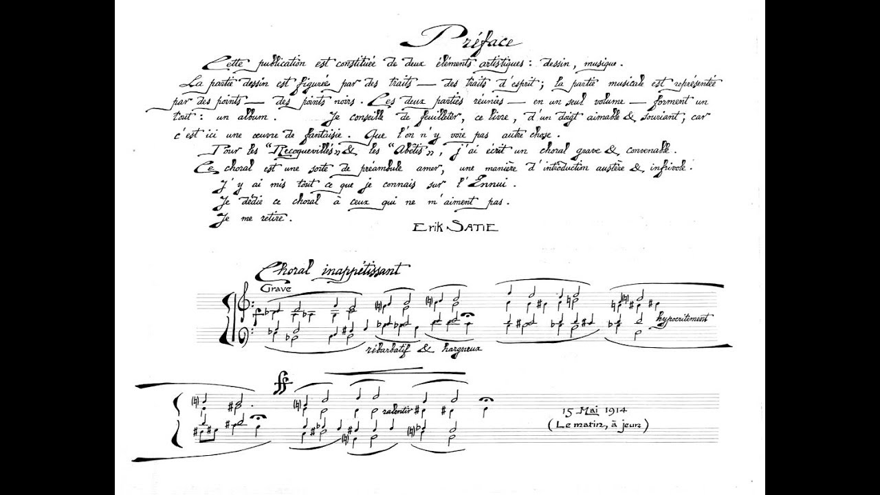 Erik Satie ~1914~ Sports & Divertissements