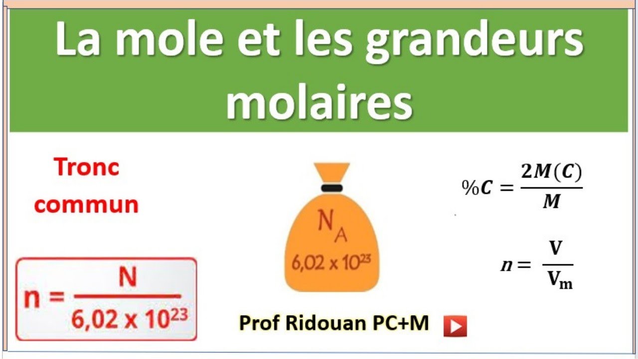 la mole#la quantité de matière#tronc_commun