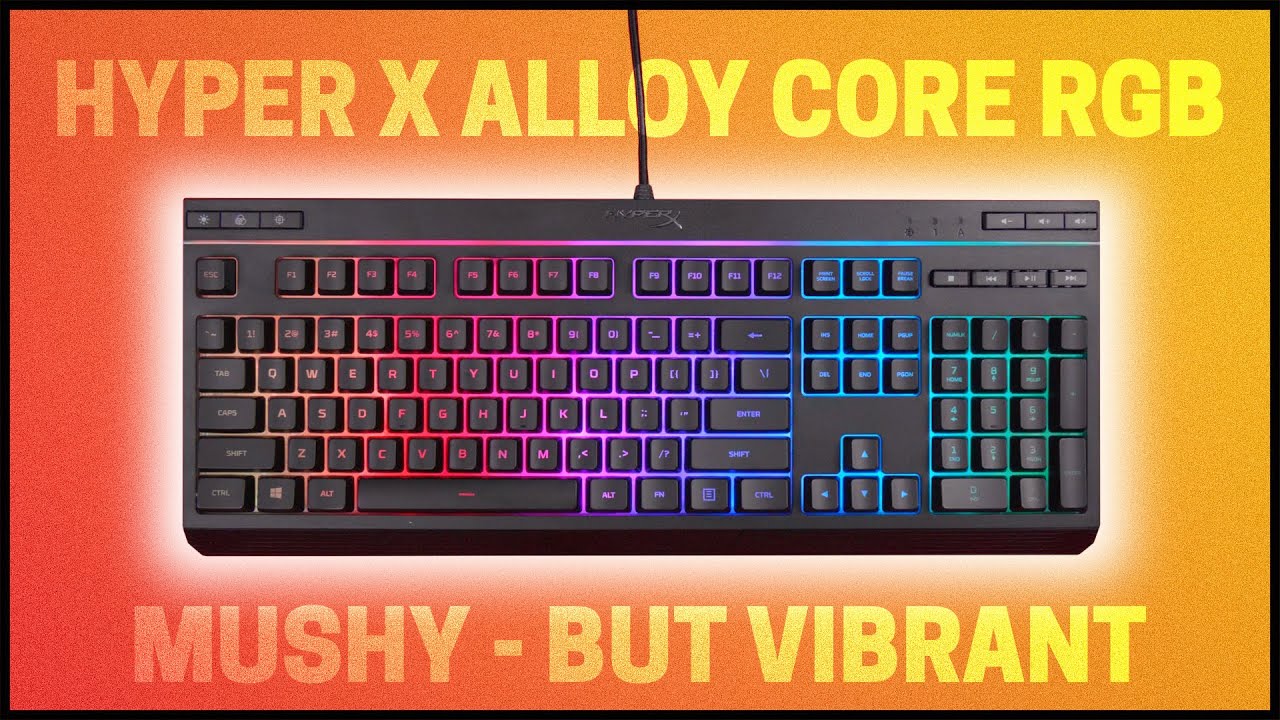 Обзор игровой клавиатуры HyperX Alloy Core RGB!