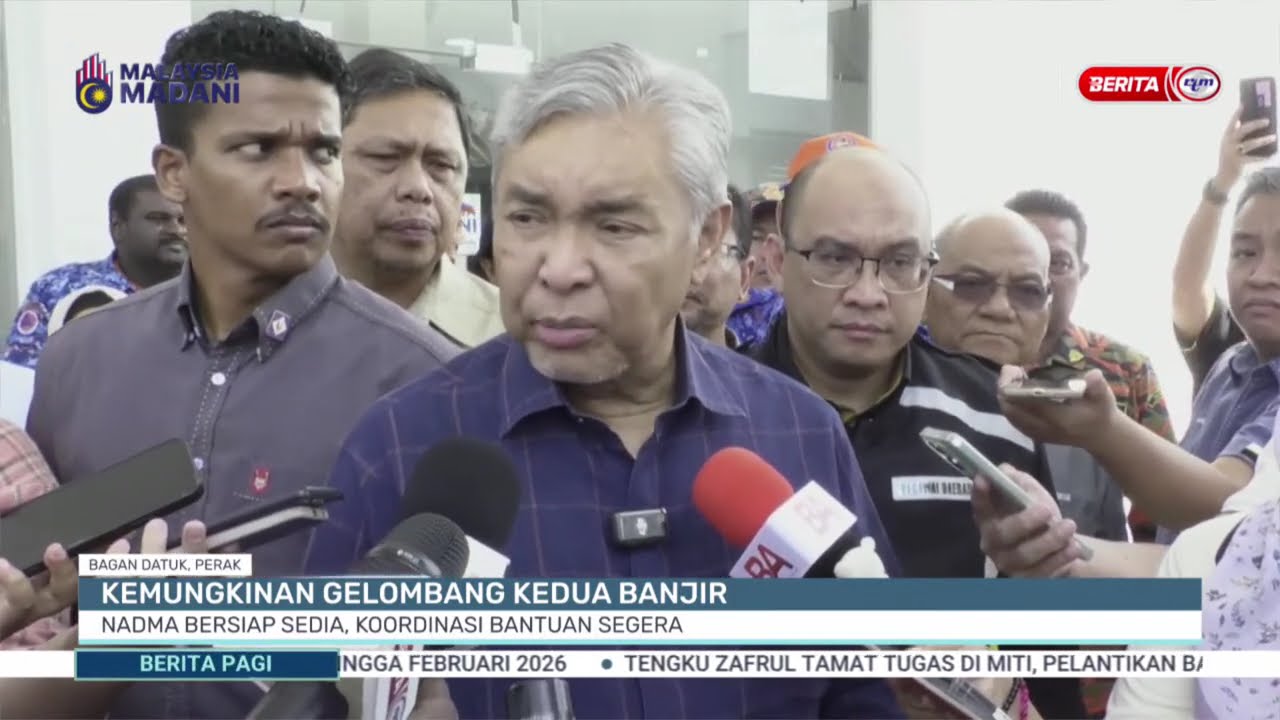 2 DIS 2025 - BERITA PAGI- KEMUNGKINAN GELOMBANG KEDUA BANJIR NADMA BERSIAP SEDIA KOORDINASI BANTUAN