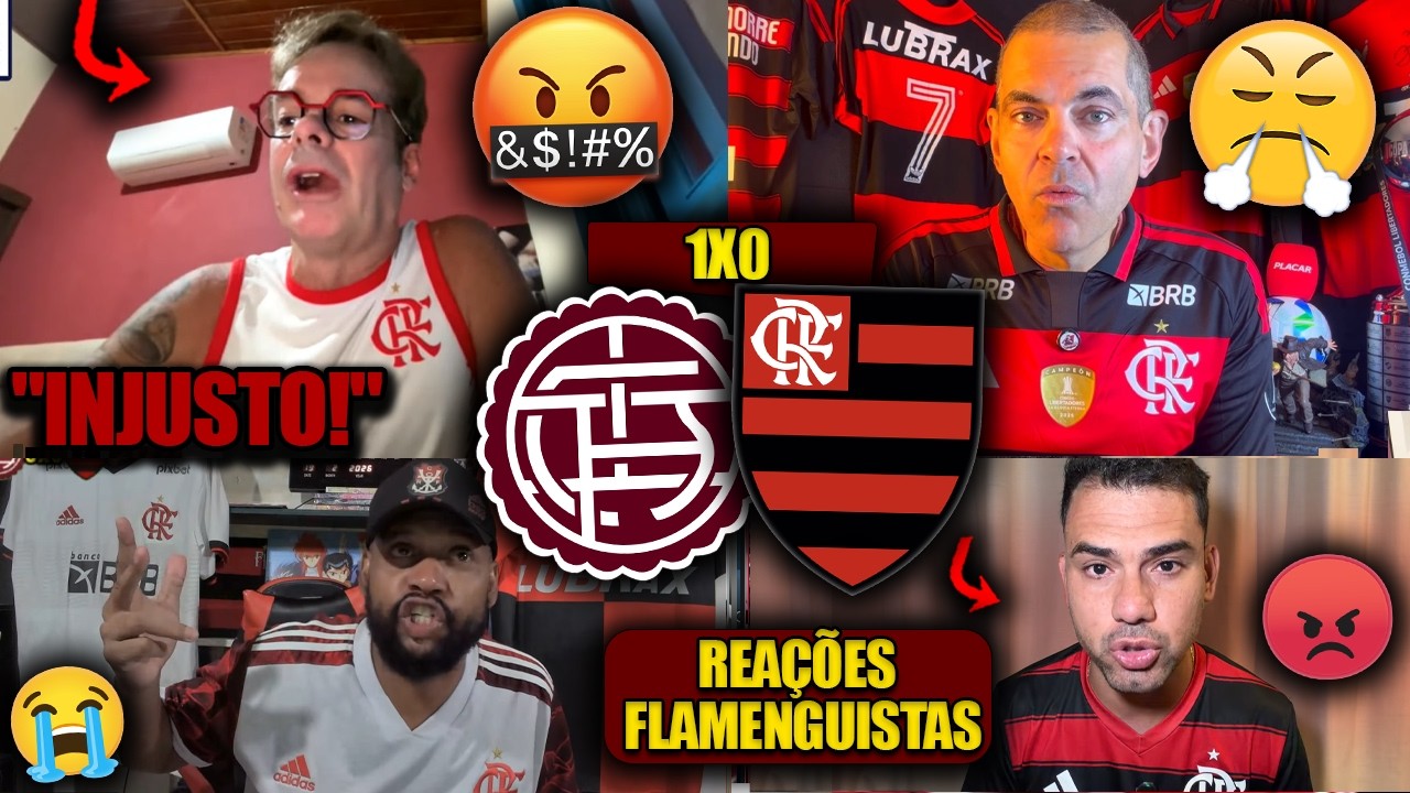 REAÇÕES dos FLAMENGUISTAS - LANÚS 1x0 FLAMENGO - RECOPA 2026 - REACT VAMOS RIR do FLA!