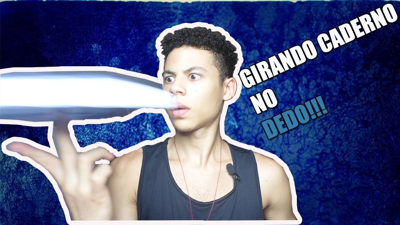 TUTORIAL DE COMO GIRAR CADERNO NO DEDO!!