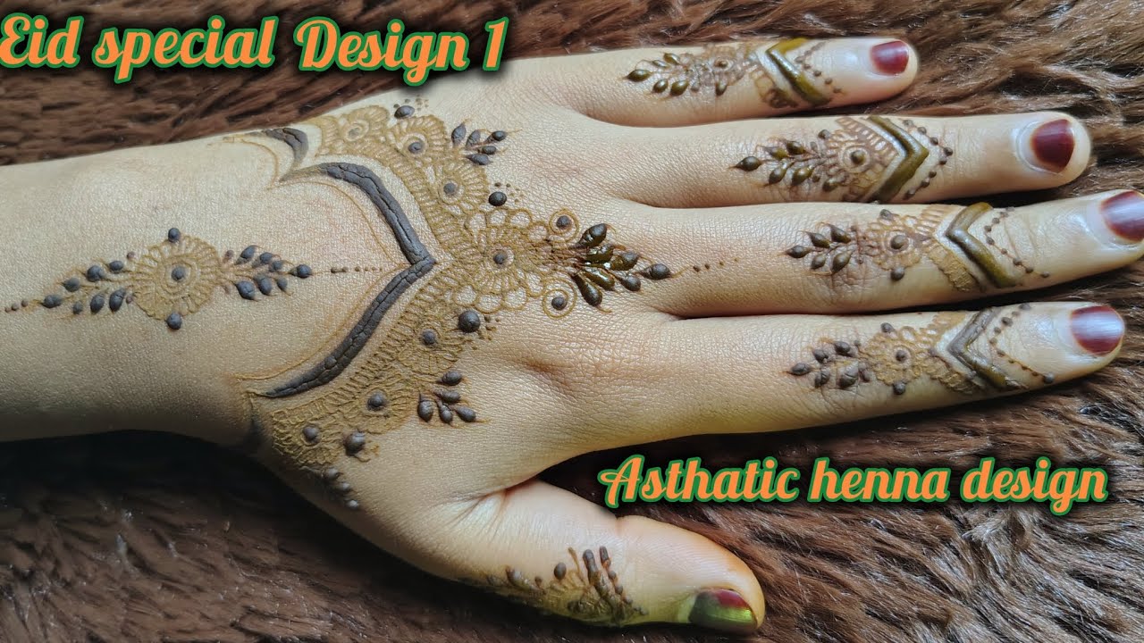 Eid mehendi serise-1 🌿এই Eid এ try না করলে miss! 😍🌙✨ Simple Henna Design | Easy & Beautiful 💖🌿