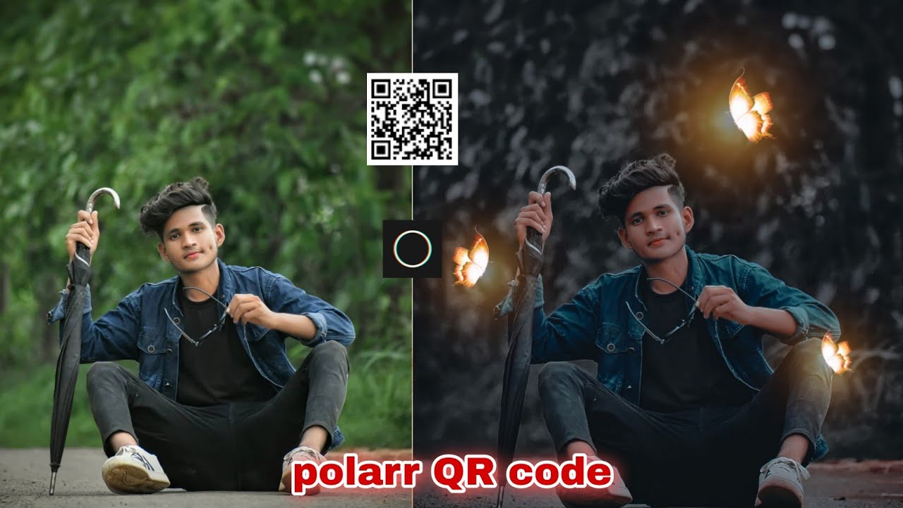 Polarr QR code one click photo editing🔥||polarr filters QR codes | viral photo editing