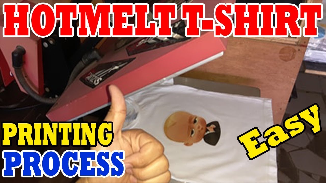 Hotmelt T-shirt Printing Process | Tagalog