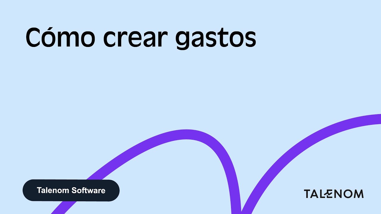 Crea facturas de gasto sin esfuerzo | Talenom Software
