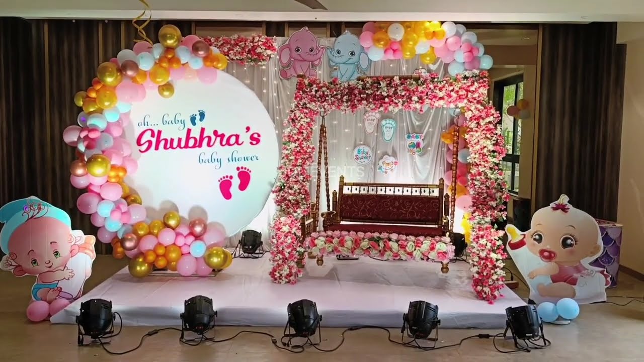 Baby Shower Decoration Pune, Dohale Jevan Ceremony, Godh Bharai Function #babyshower