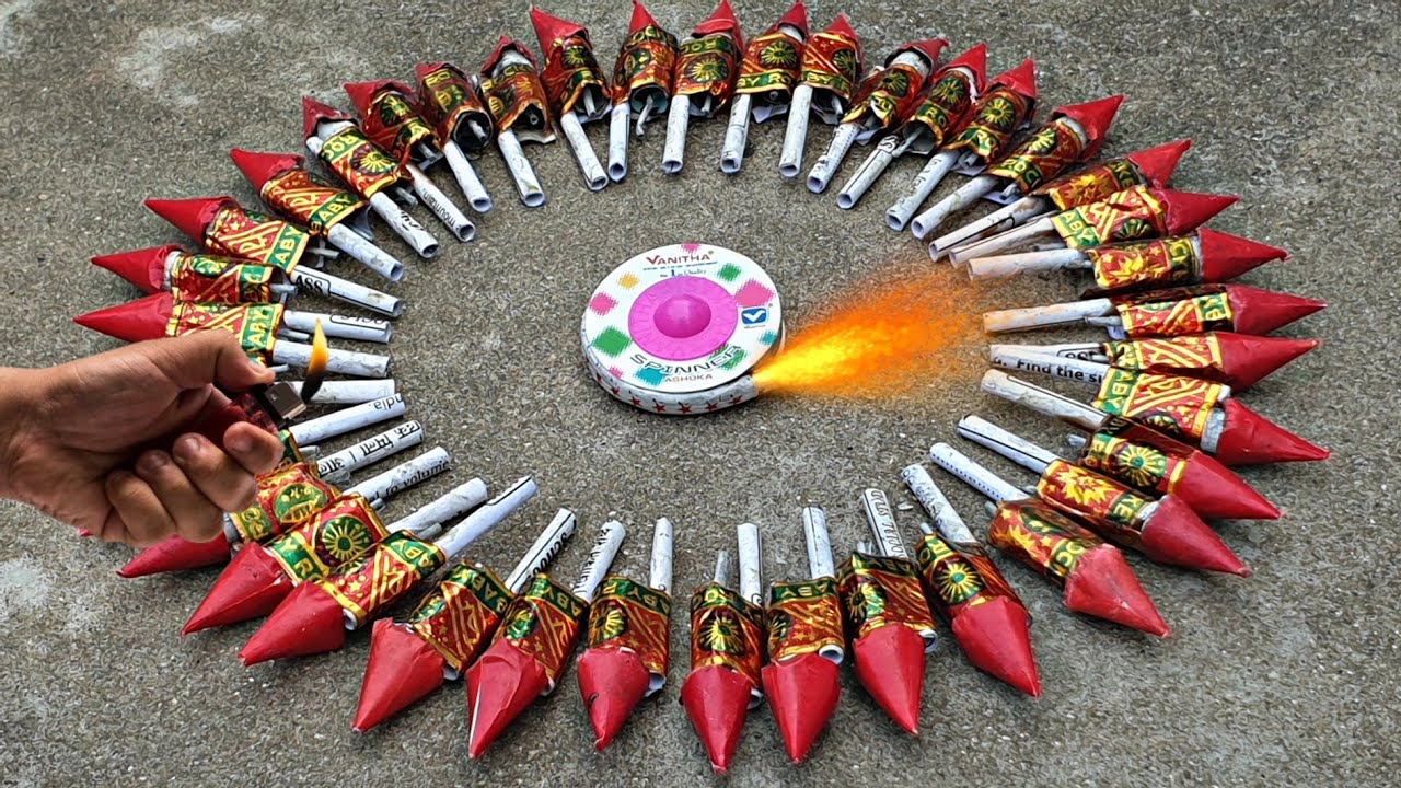 ROCKET CRACKERS KE CIRCLE MEY CHAKRI , DIWALI CRACKERS EXPERIMENT VIDEO, CRACKERS TESTING 2023