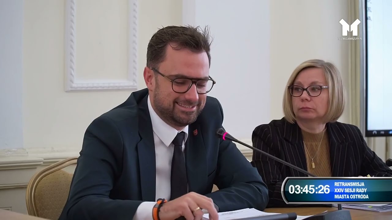 Retransmisja XXIV Sesji Rady Miasta w Ostródzie z dnia 11.02.2026