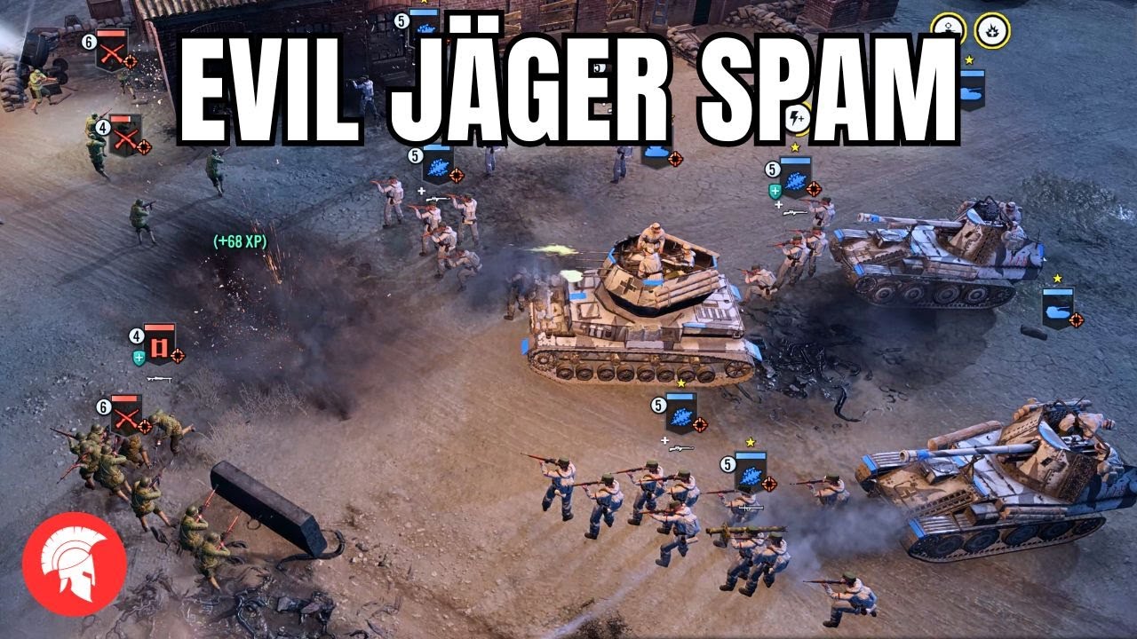EVIL JÄGER SPAM | COH3 | Wehrmacht Gameplay | 4vs4 | No Commentary