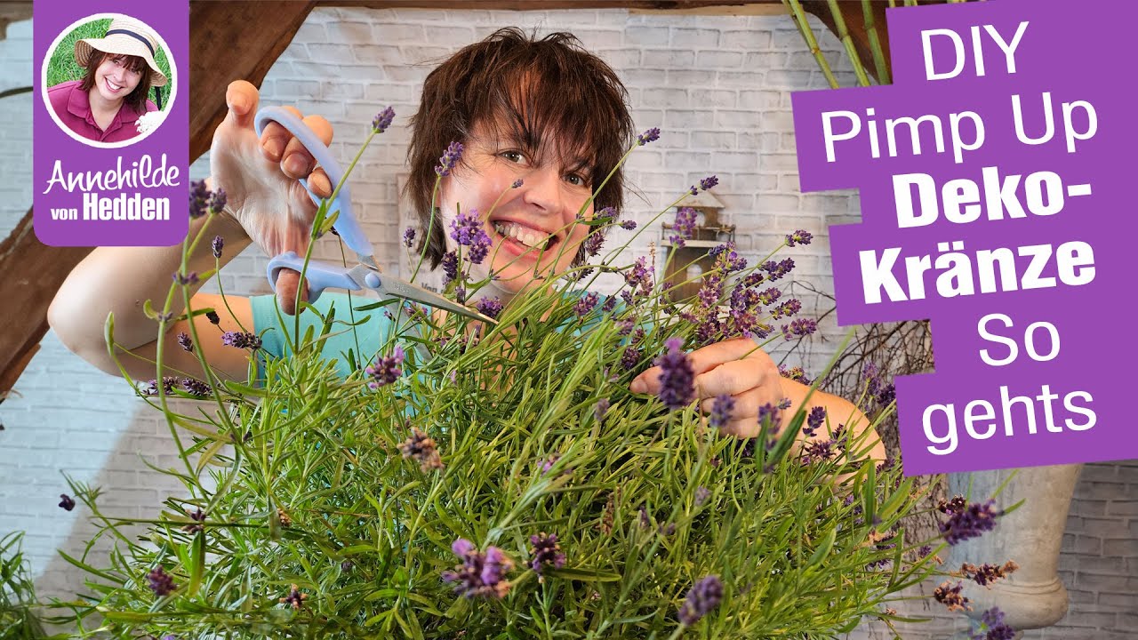 Pimp Up Dekokränze - Hängende Sommerdekoration mit Lavendel - DIY