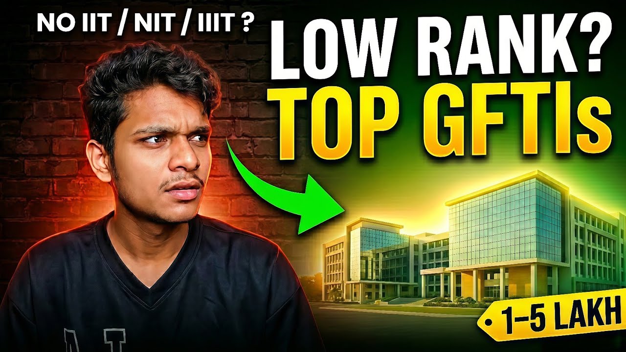 Top 10 GFTI Colleges at Low Rank (1-5 lakh) | TOP Engineering Colleges At LOW JEE Percentile(50-90)