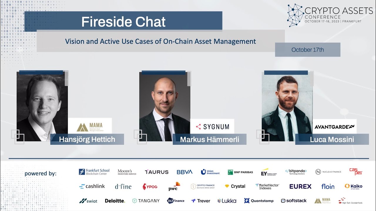 Industry Insights (CAC23B) - Vision and Active Use Cases of On-Chain Asset Management