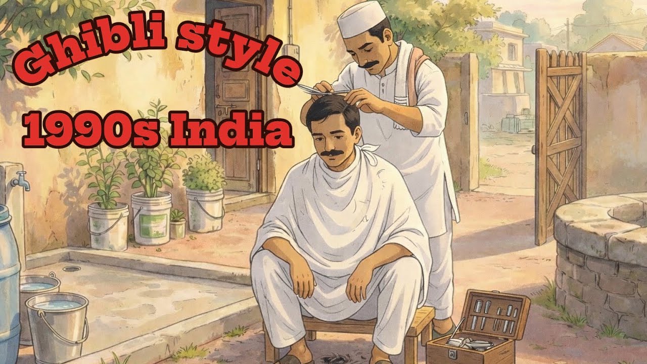 A Day in 1990s, simple Indian Childhood |Heartwarming Family story| Nostalgic Life Ghibli Animation 